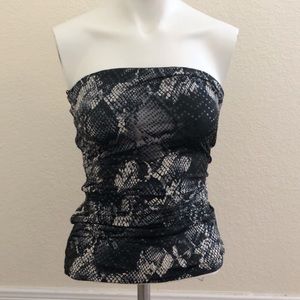 🔴 3 for $15 Sale Express Snakeskin Bodycon Strapless Tube Top